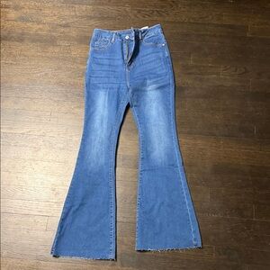 Women's Blue Flared Jeans